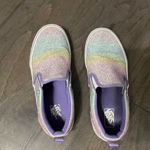 Girls sparkle vans